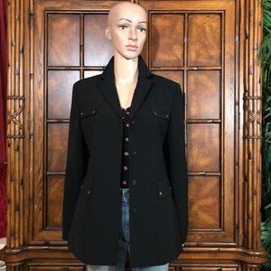 Le Suit Manchester Black Snap Pocket Jacket